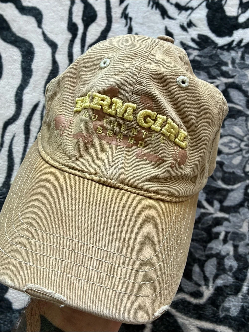 000 - VINTAGE 00s FARM GIRL Y2K COWGIRL WESTERN RANCH WEAR HAT